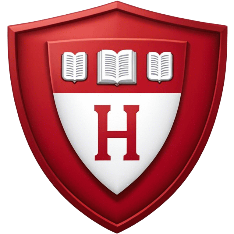 Harvard University logo on a red shield emoji