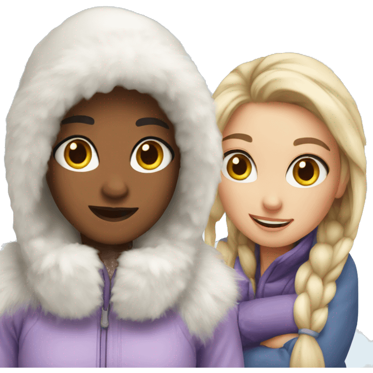 Snow bunnies emoji