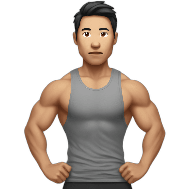 Asian CrossFiter Gesturing No emoji