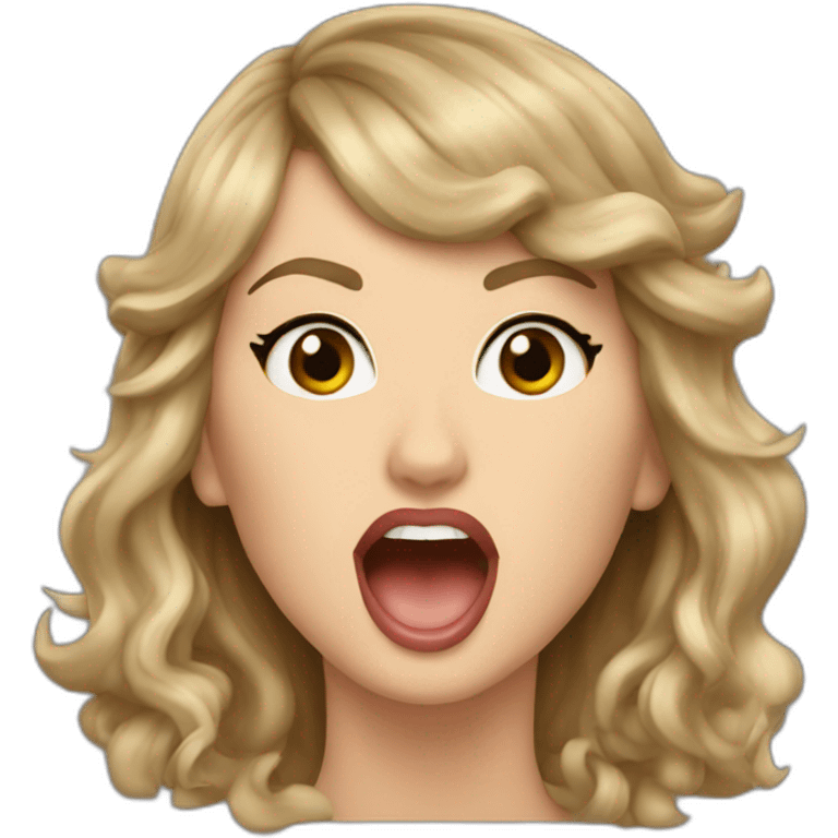 Taylor Swift singing emoji