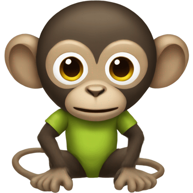 parachute monkey  emoji