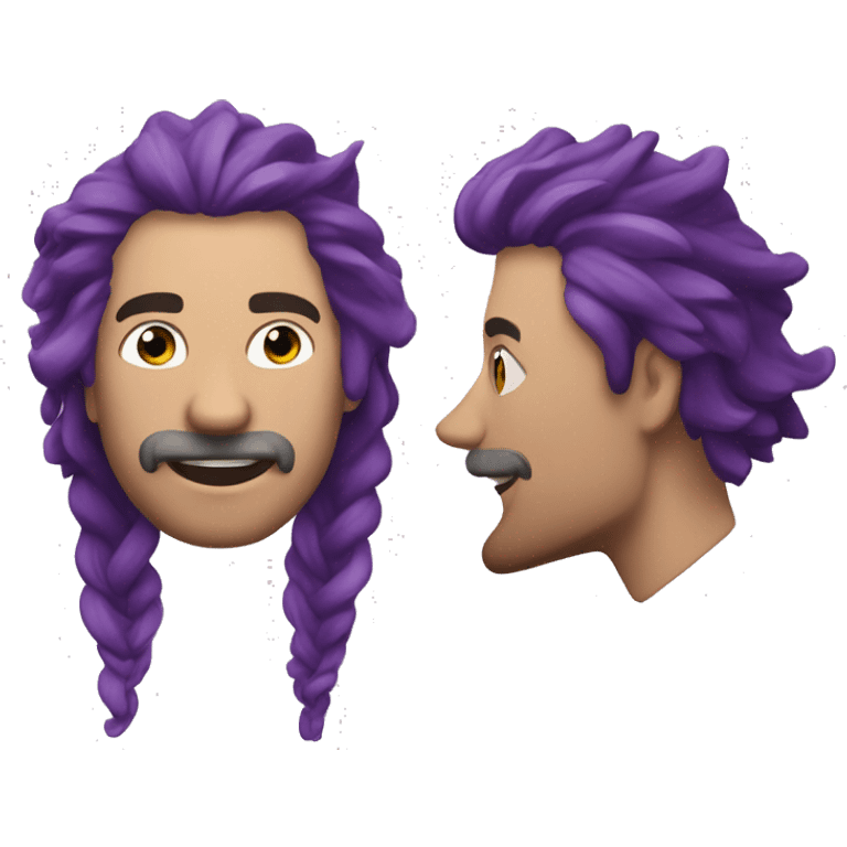 Squalo con i capelli viola e i piedi d’anatra emoji