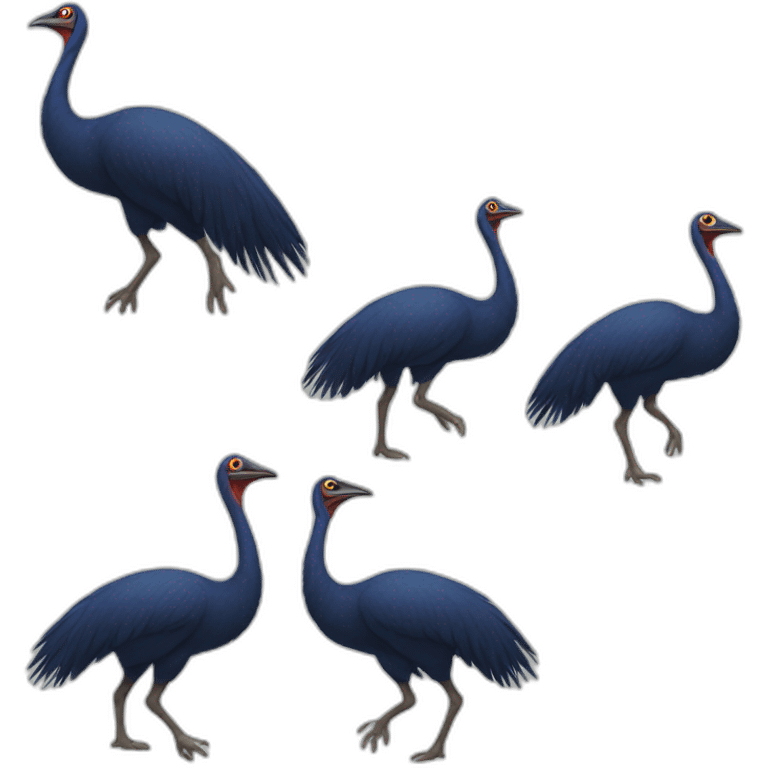 Cassowary Running emoji