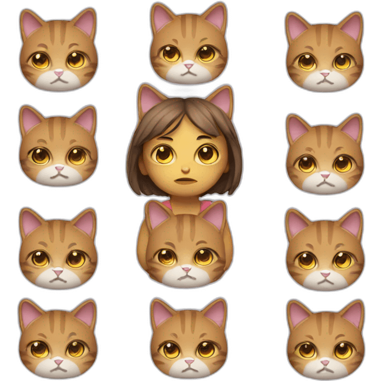 sad girl cat programmer emoji