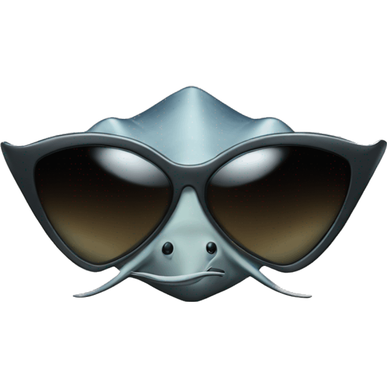 stingray with sunglasses emoji