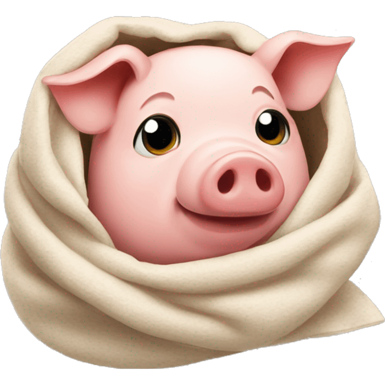 Pig in a blanket  emoji