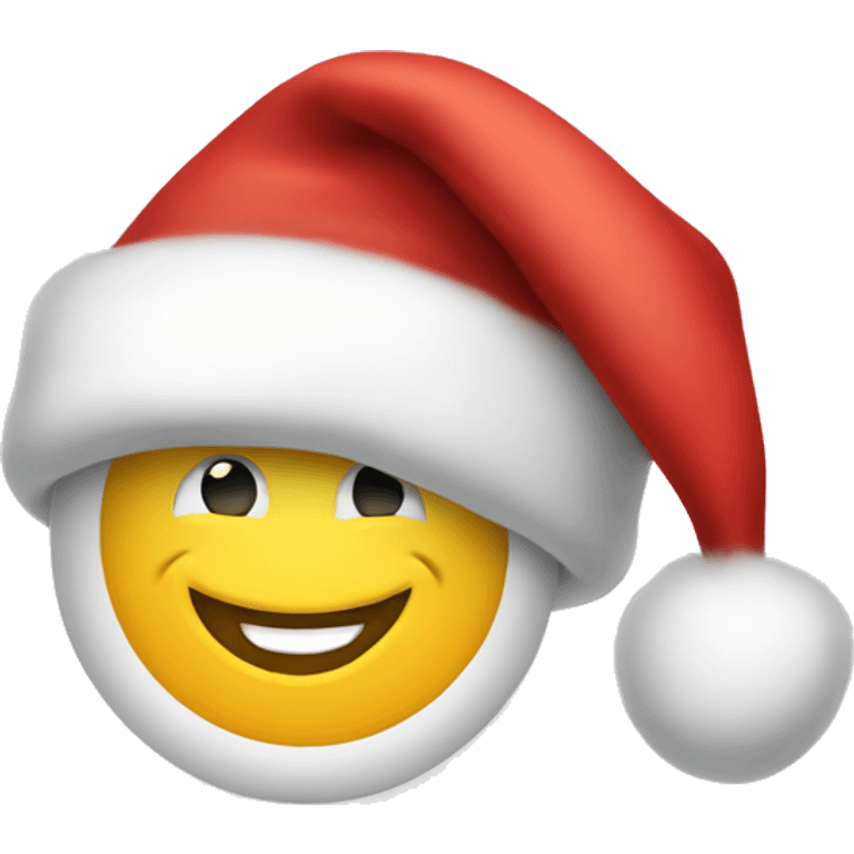 Smile face Santa hat emoji