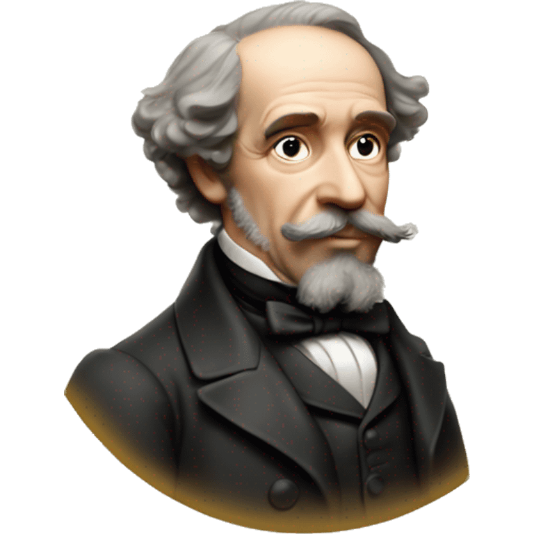 Charles Dickens holds a candy in his hand emoji