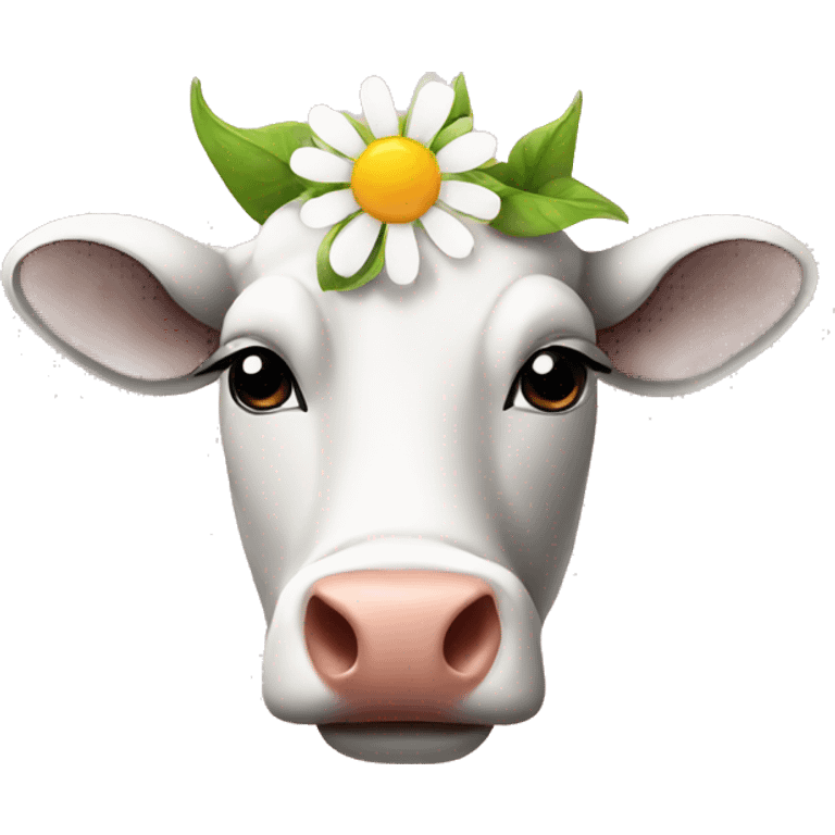 cow with flower emoji