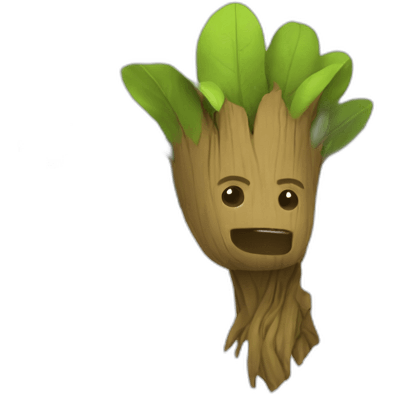 Groot in the beach  emoji