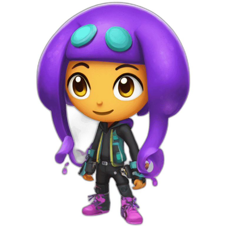 Splatoon octoling emoji