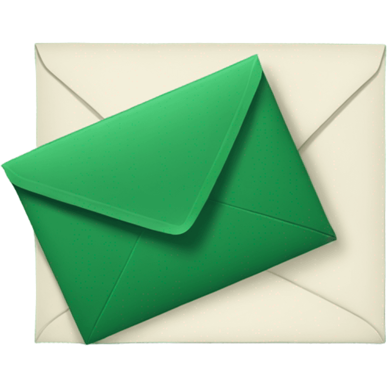 Deep green letter mail   emoji