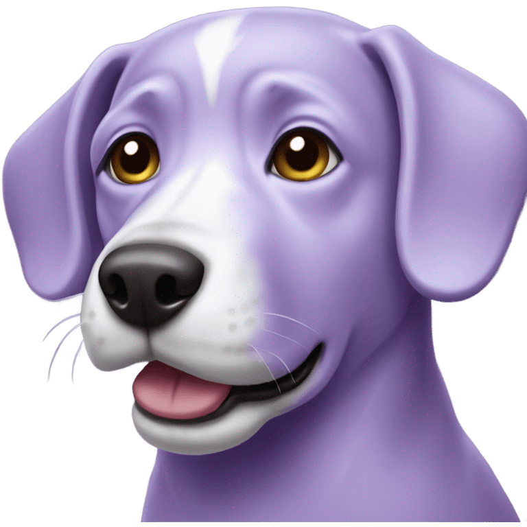 Lilac Purple dog  emoji