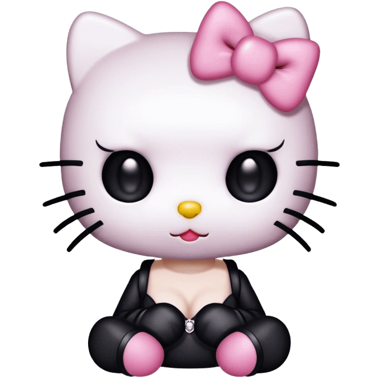  kawaii goth hello kitty emoji