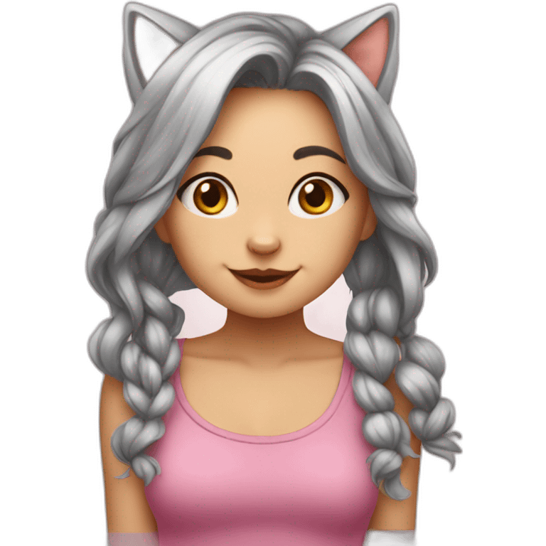 cat-cute-girl emoji