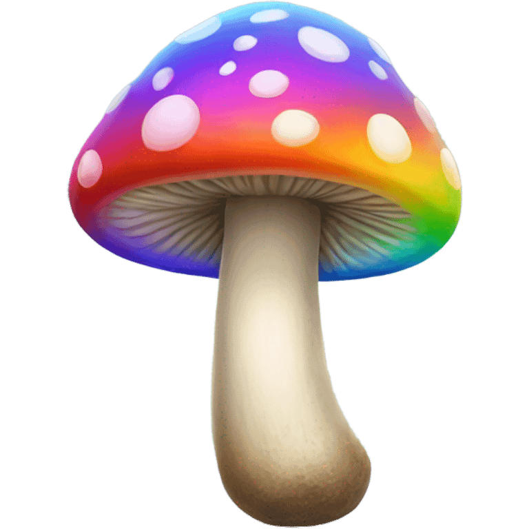 Rainbow mushroom emoji