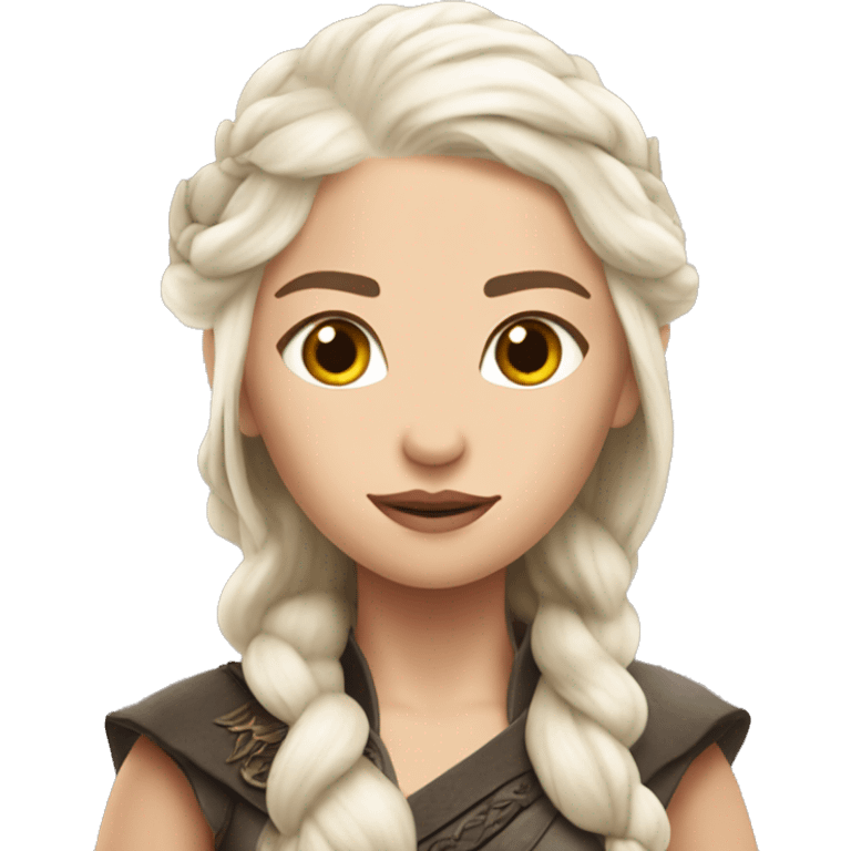 Daenerys Targaryen from game of thrones with dragon emoji