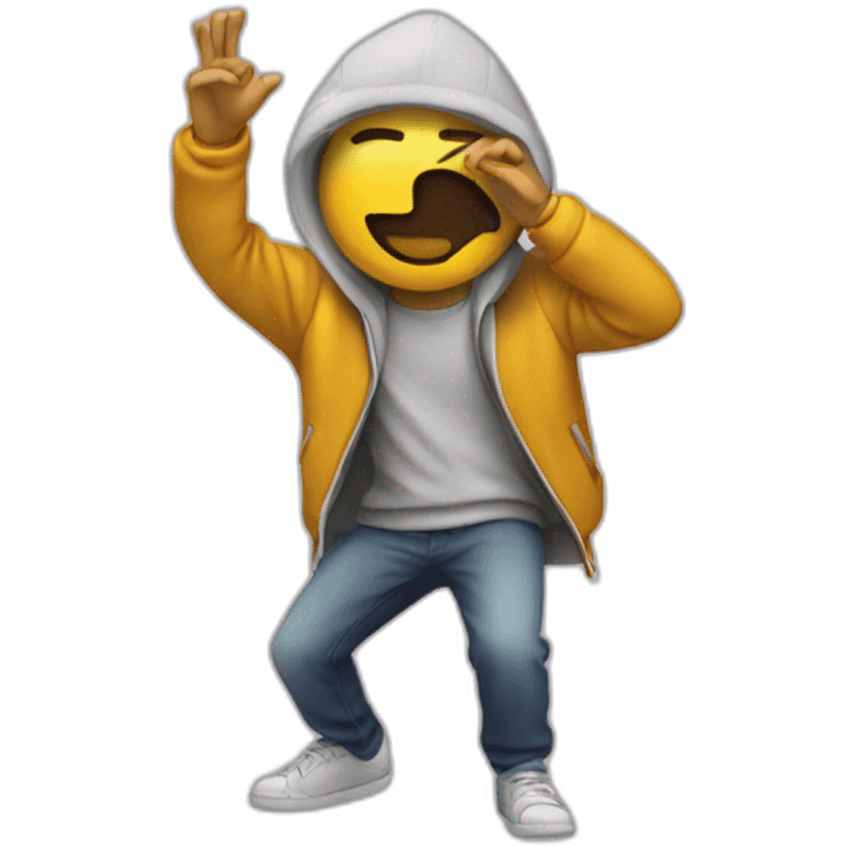 Personne avec un dab emoji