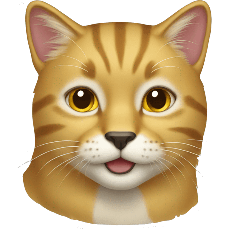 a golden cat emoji