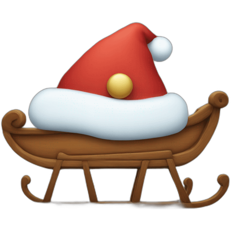 santa's sled emoji