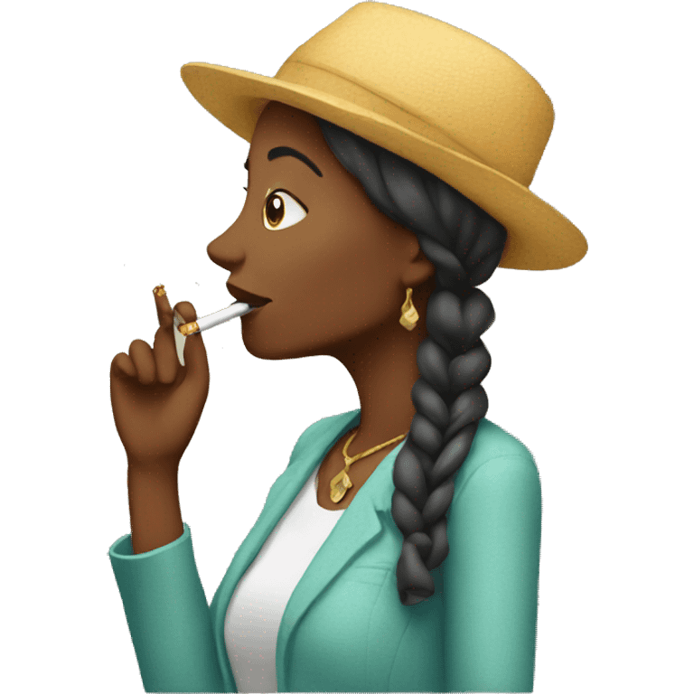 Woman smoking  emoji