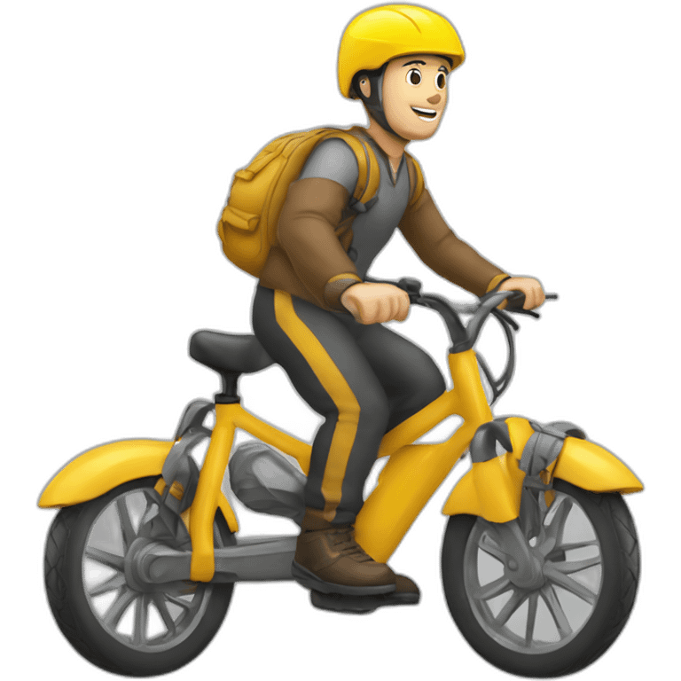 Vtt sur voiture sur chat emoji