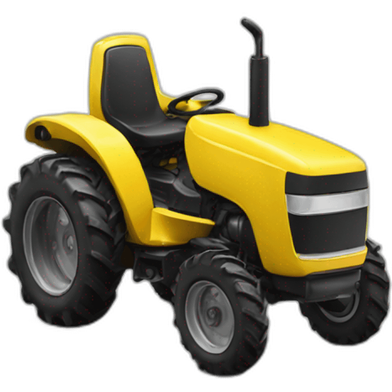 mini yellow tractor emoji