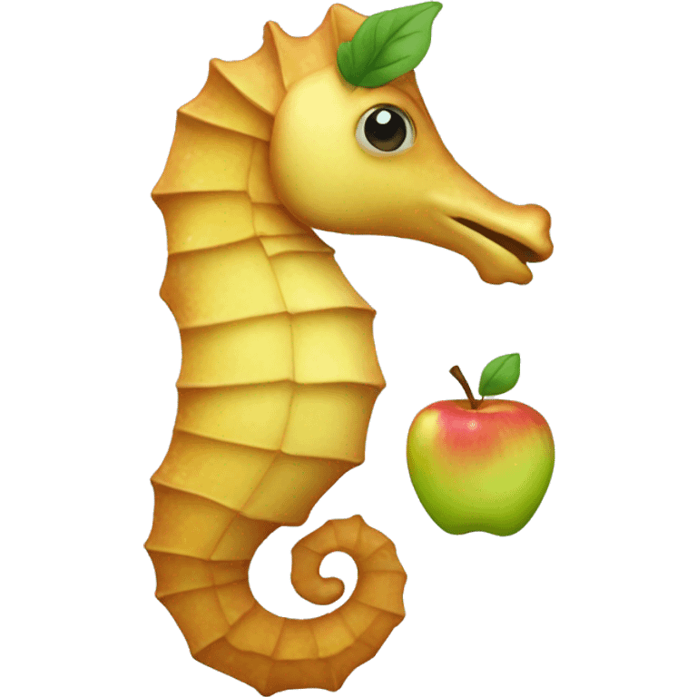 Sea horse apple style  emoji