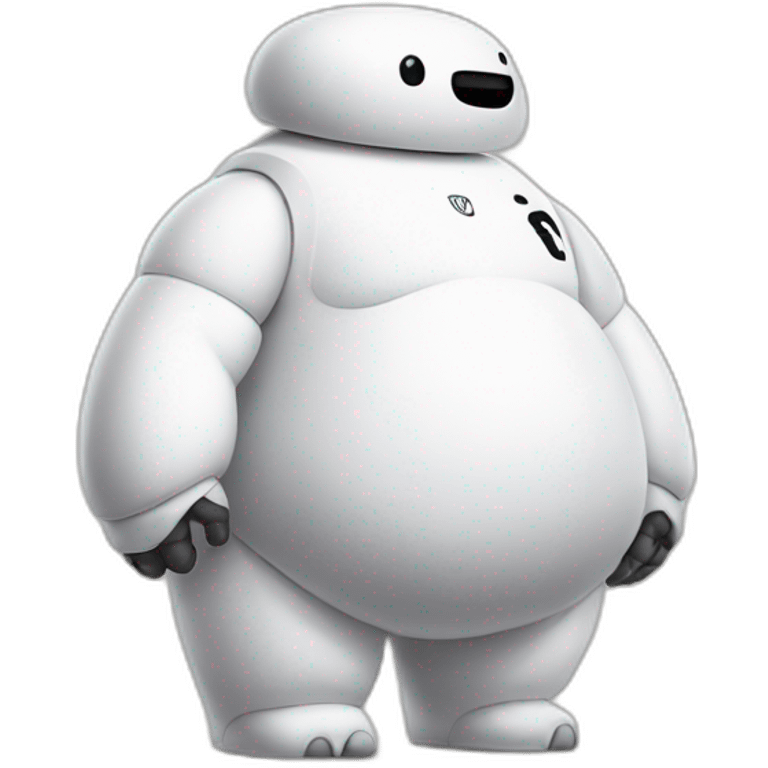 hyper realistic baymax as chicago bulls player emoji