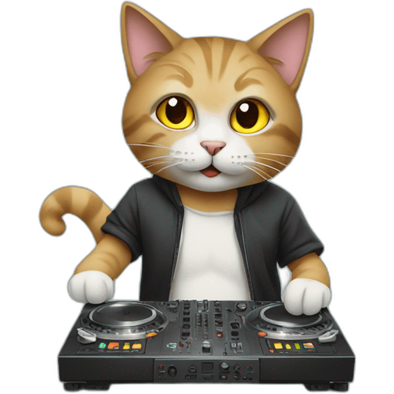 cat djing emoji