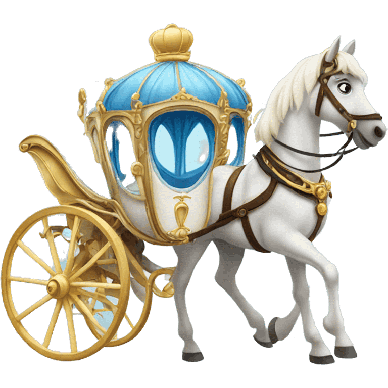 Cinderella Horse and carriage emoji