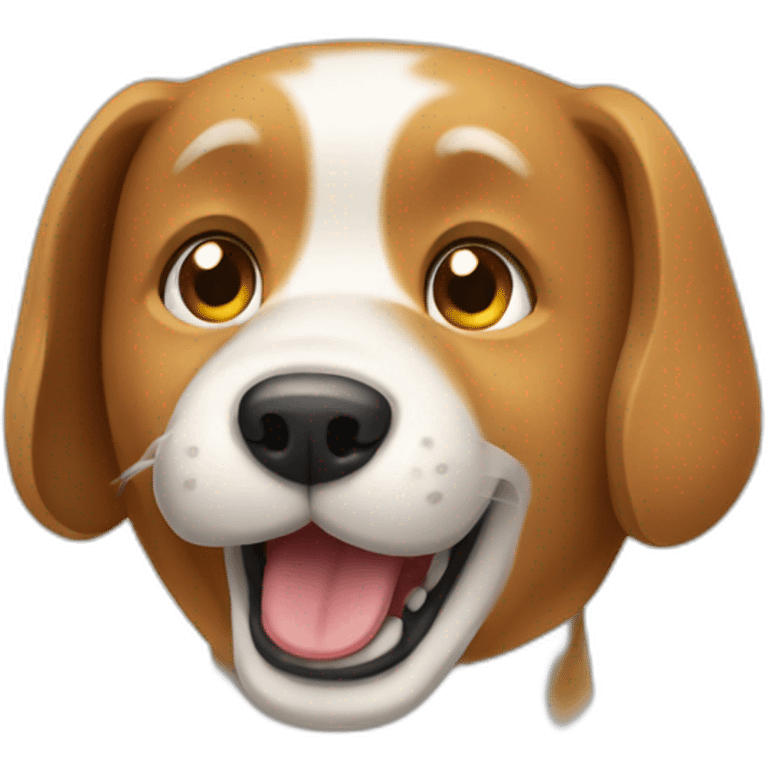 Dog playing on phone  emoji