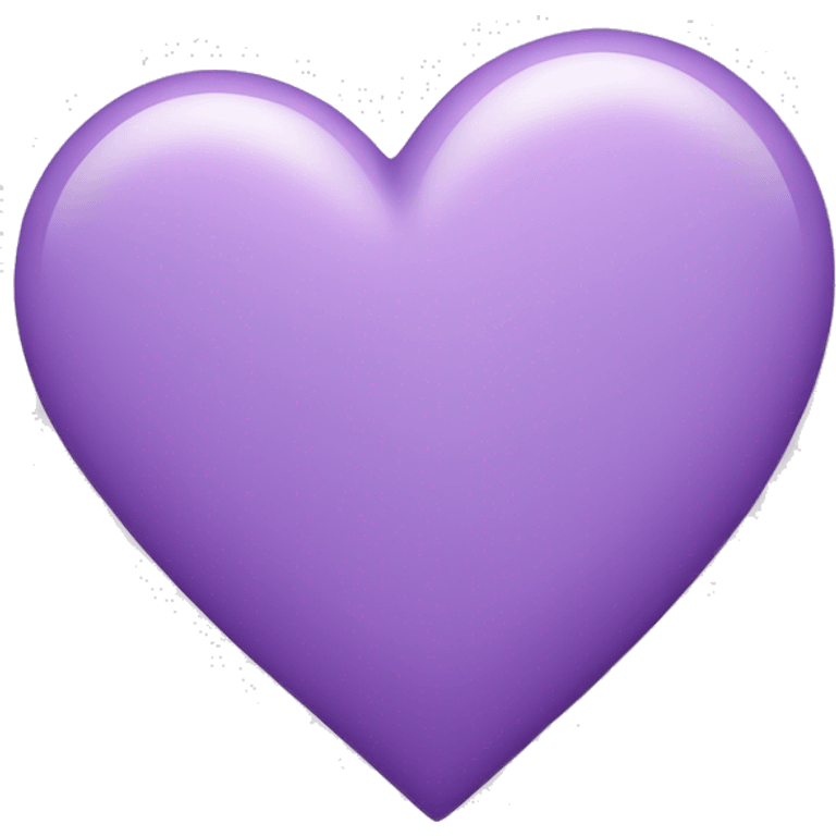 Light Purple Heart with smaller light purple heart inside it emoji