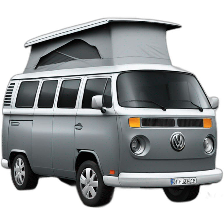 VW T5 Aufstelldach camping bus VW grey emoji