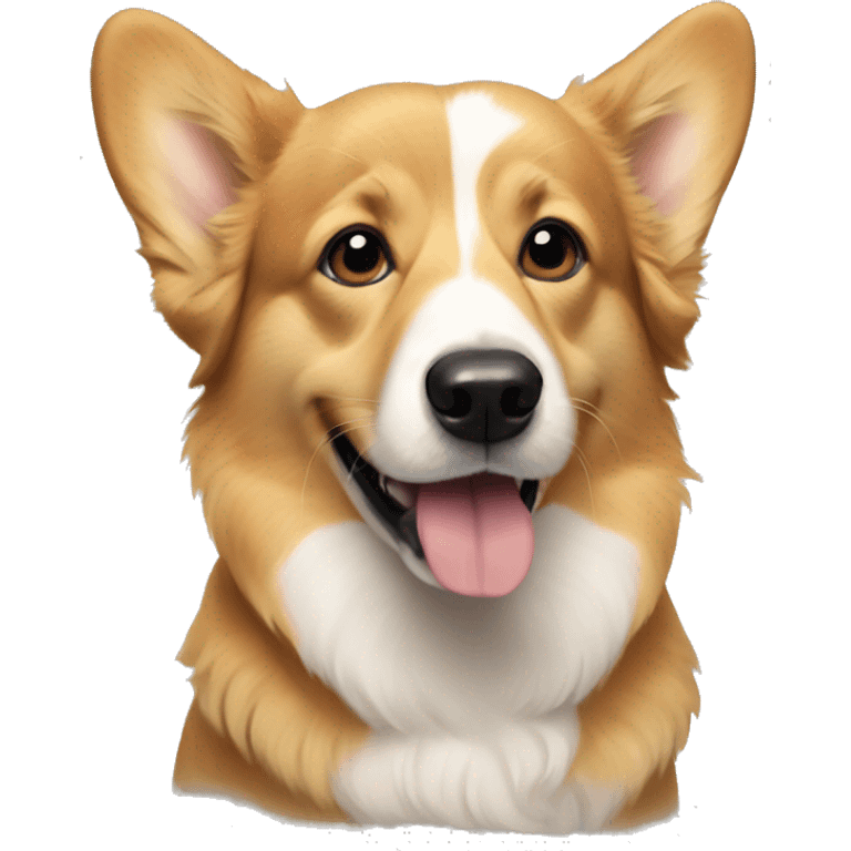 Corgi and golden retriever  emoji