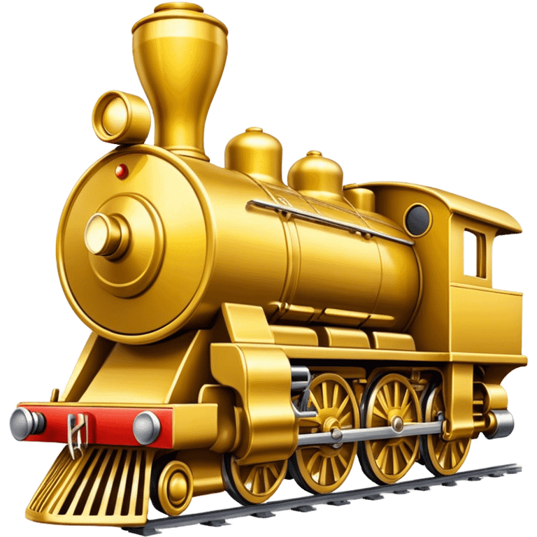 Golden locomotive pawn  emoji