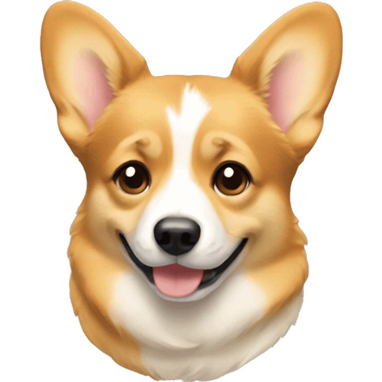 Corgi with a blonde girl emoji