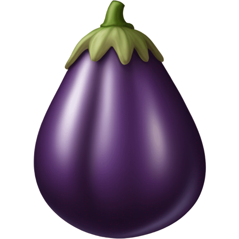 Eggplant in peach  emoji