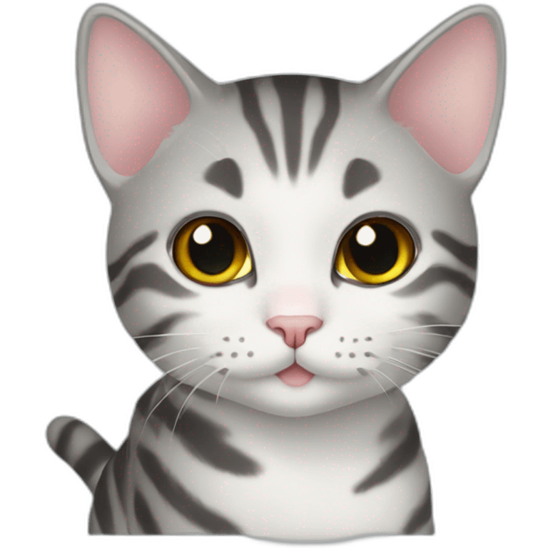 american shorthair cat graduated emoji