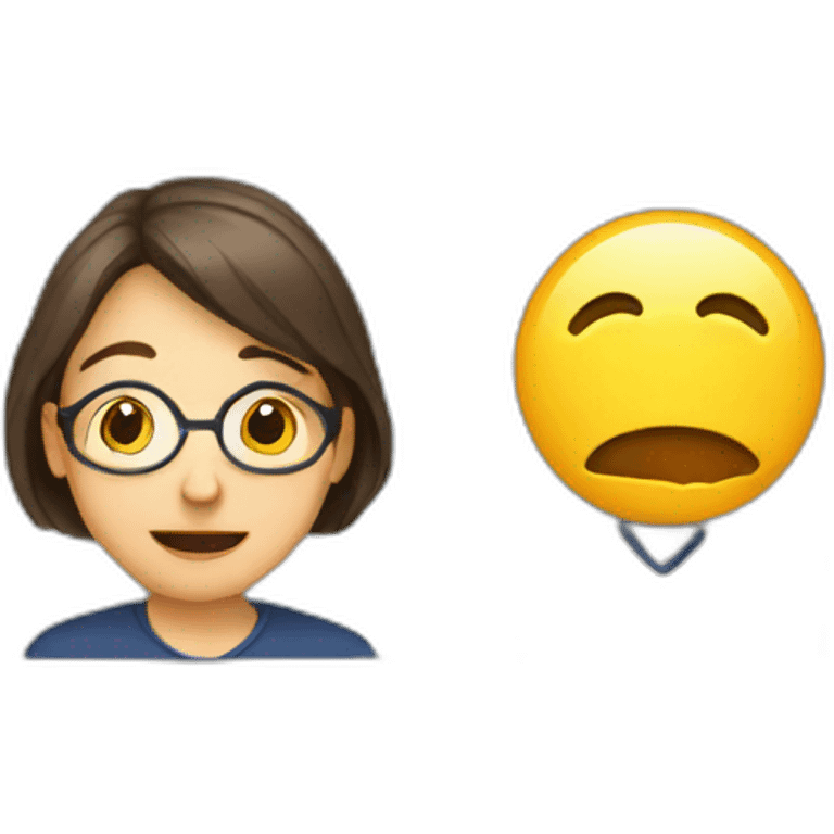 Teachers listening to students emoji