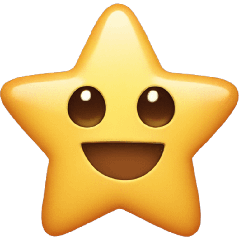 a star shaped emoji with heart eyes emoji