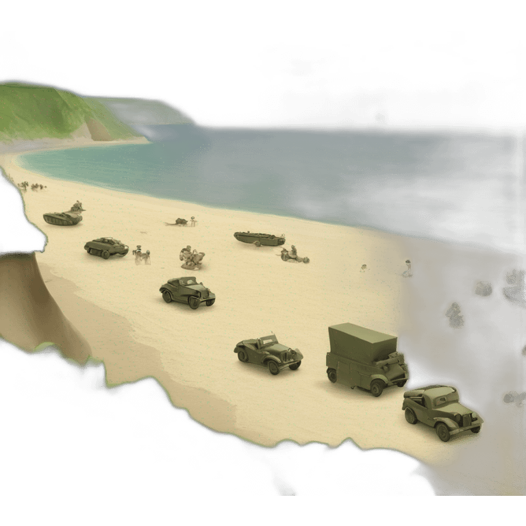 Normandy landing beach WW2 emoji