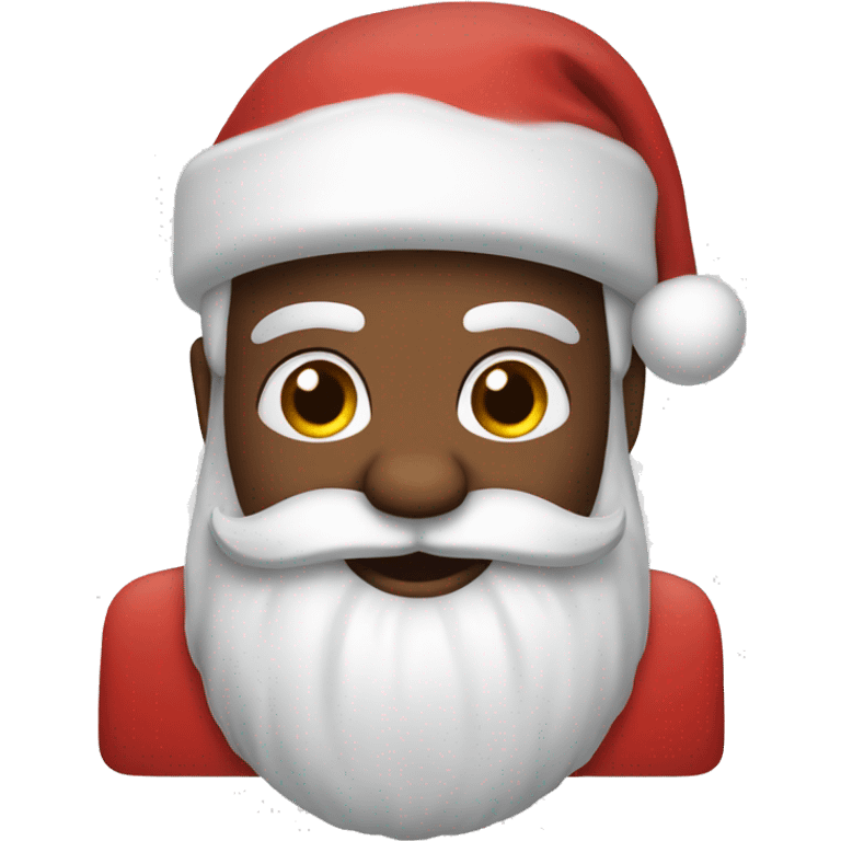 santa and rudolph emoji