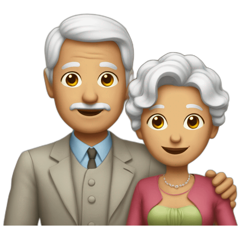 pareja de ancianos emoji