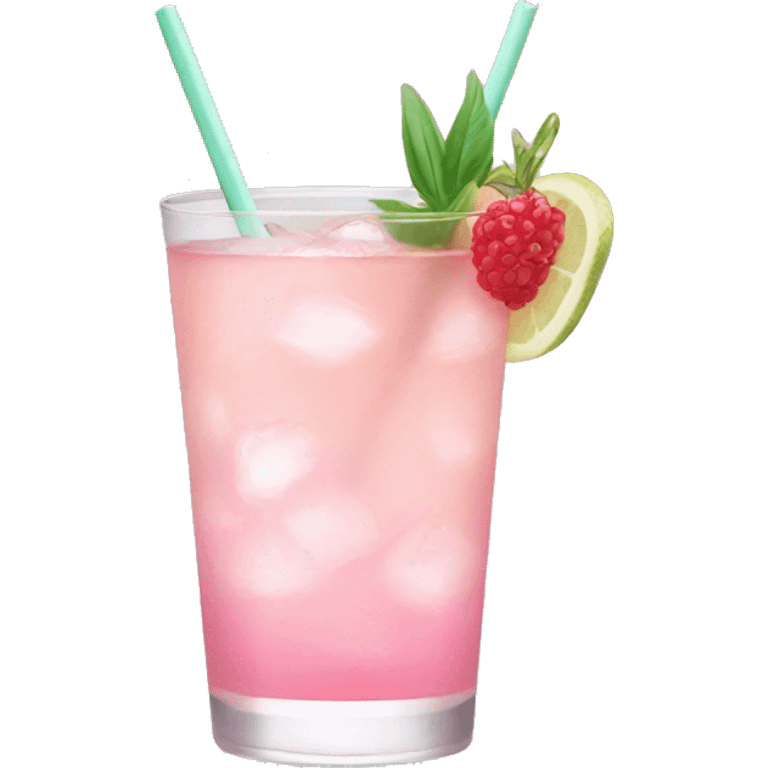 pastel pink cocktail emoji