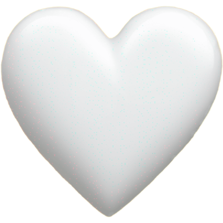 White heart with yellow sparkles emoji