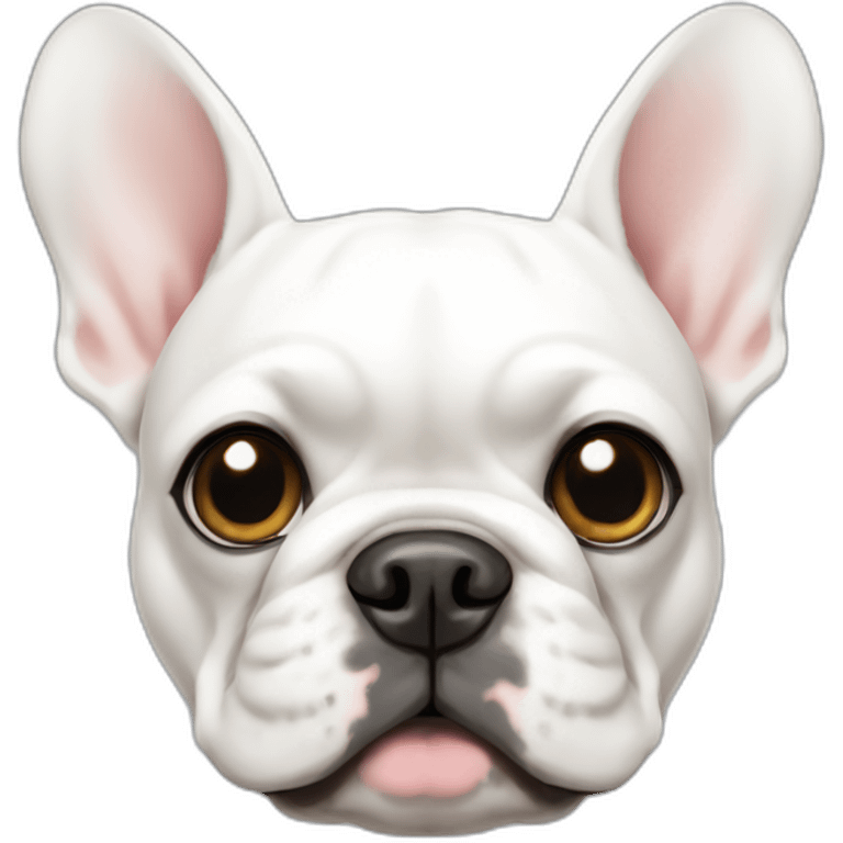 white french bulldog emoji