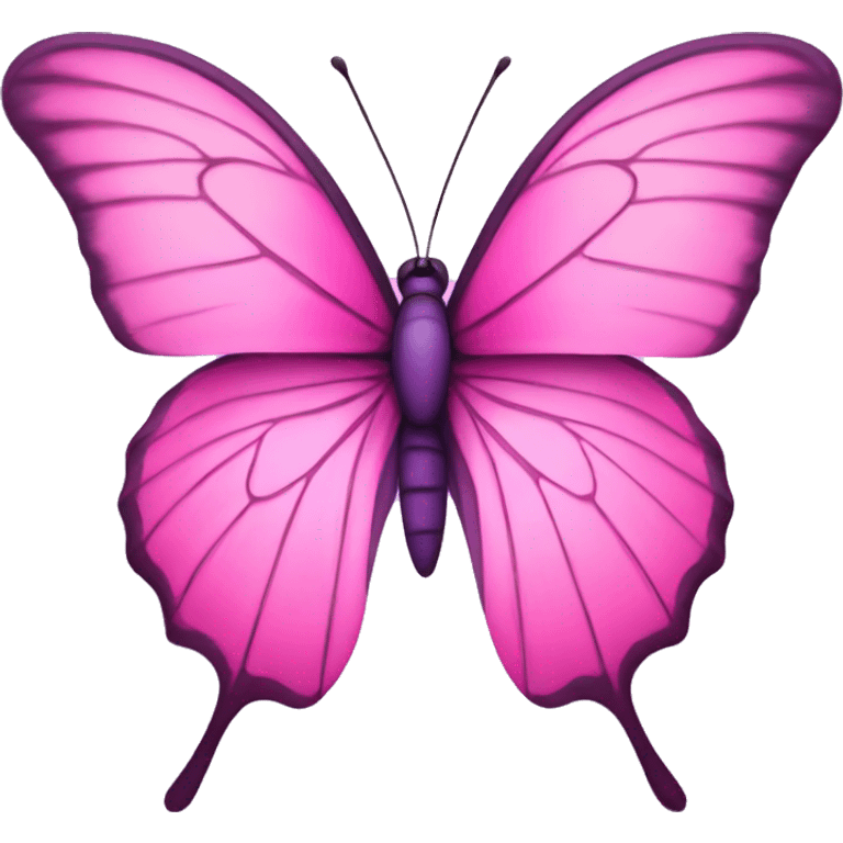 Beautiful purple and pink butterfly emoji