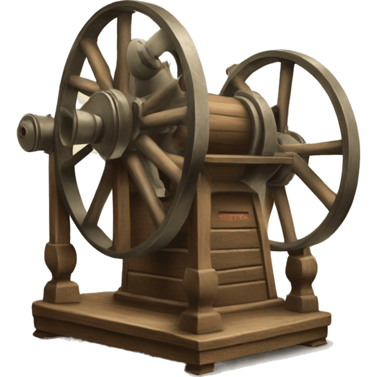 old cotton spinning machine emoji