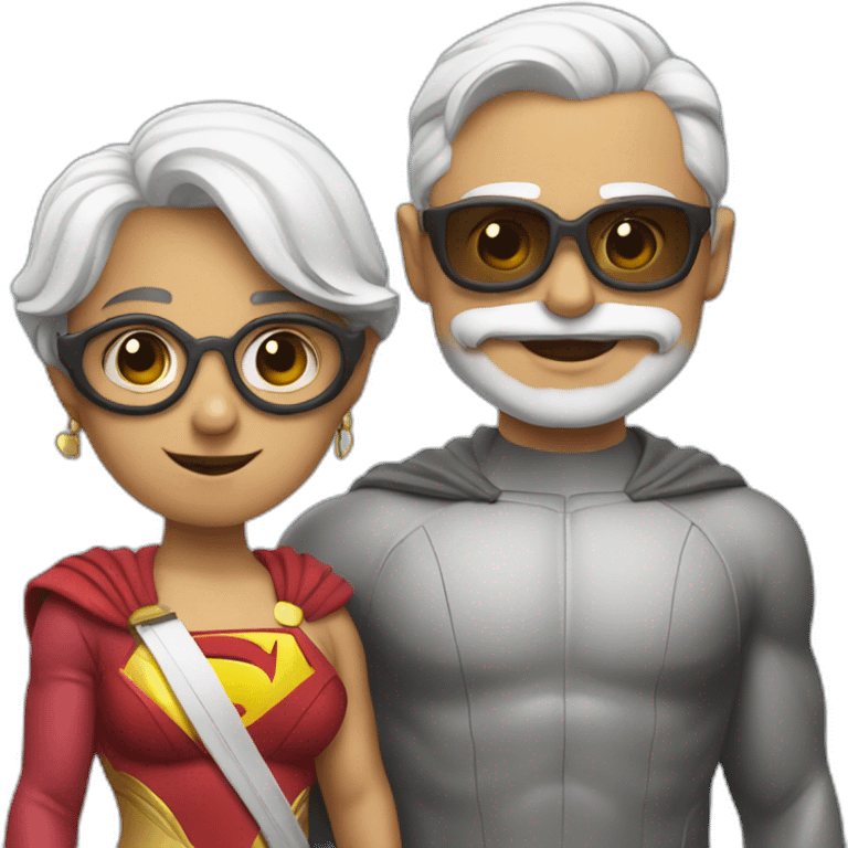 Modi with superman dress & gogle emoji